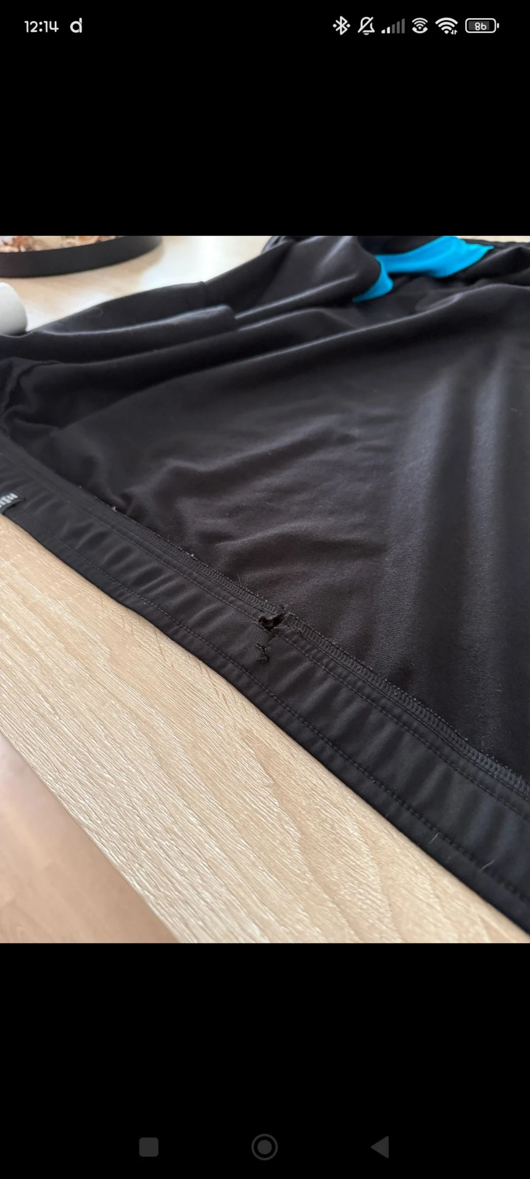 Puma Jacket Size M Black and Blue – photo 4